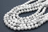 Matte White Howlite Gemstone Beads, 8mm, Round,